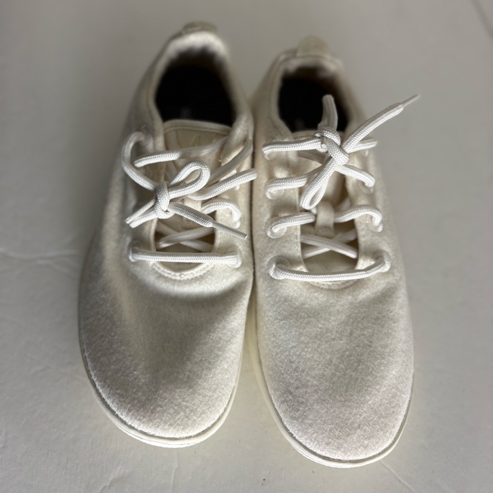 Allbirds White Wool Runners size 9 - Picture 4 of 5